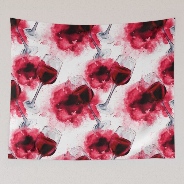 Item preview, Spilled Red Wine Stain Pattern Design designed and sold by Draculaura2009.