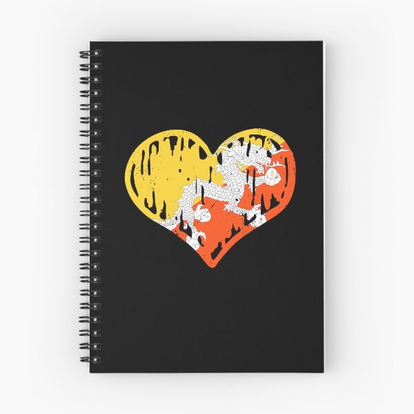 Item preview, Bhutan Flag Heart Love designed and sold by rafaeltto.