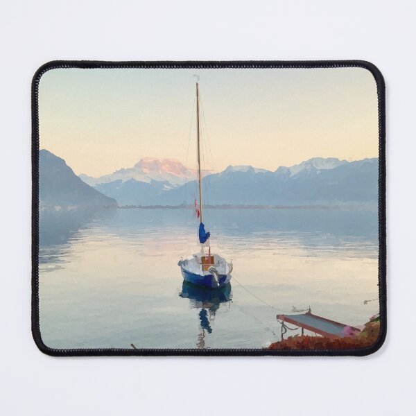 Item preview, Tranquility on Swiss Lake - Watercolour Style designed and sold by WWWC2288.