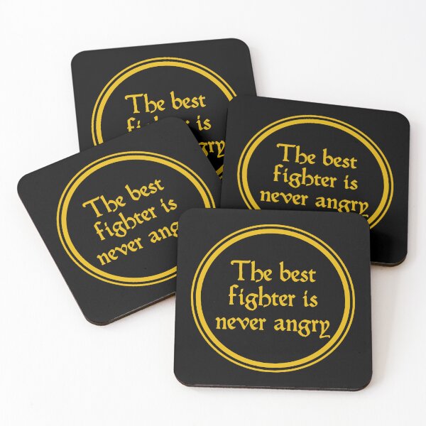 Item preview, The Best Fighter Is Never Angry - Lao Tzu Quotes designed and sold by JourneyCreative.