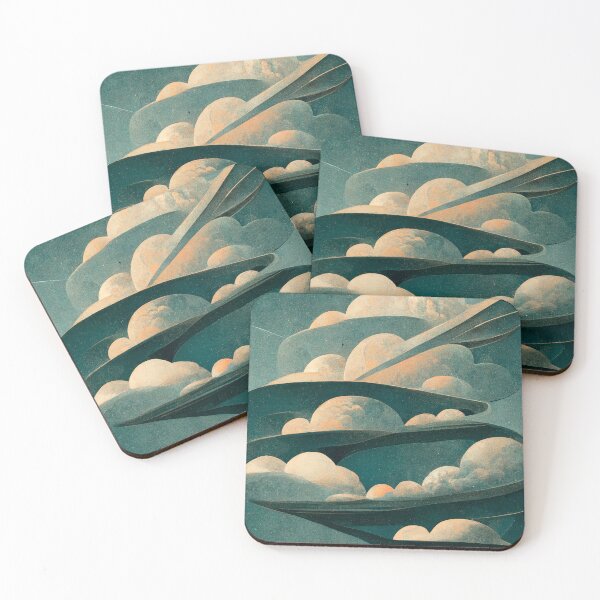 Item preview, Clouds Art Deco designed and sold by ArtDecoGecko.