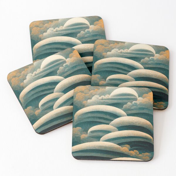 Item preview, Clouds Art Deco designed and sold by ArtDecoGecko.