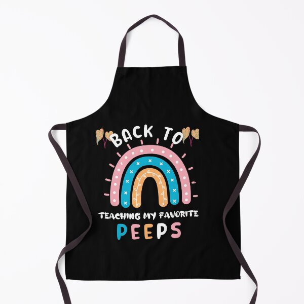 Item preview, back to teaching my favorite peeps, daycare school teacher designed and sold by POPLIN ⭐ ⭐ ⭐ ⭐ ⭐.