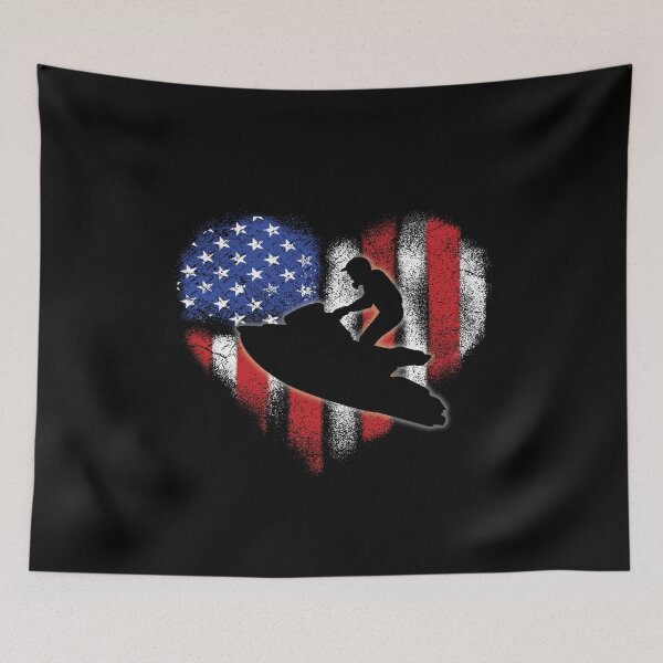 Item preview, I Love Jet Skiing USA designed and sold by GreatWest.