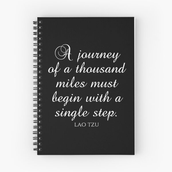 Item preview, A Journey Of A Thousand Miles Must Begin With A Single Step - Lao Tzu Sayings designed and sold by PhiloJourney.