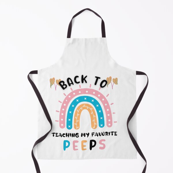 Item preview, back to teaching my favorite peeps, daycare school teacher designed and sold by POPLIN ⭐ ⭐ ⭐ ⭐ ⭐.