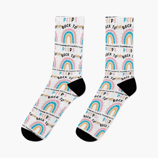 Item preview, back to teaching my favorite peeps, daycare school teacher designed and sold by POPLIN ⭐ ⭐ ⭐ ⭐ ⭐.