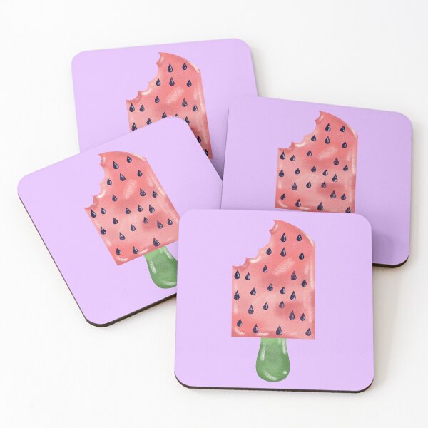 Item preview, Pink Watermelon With Purple Background  designed and sold by missmann.
