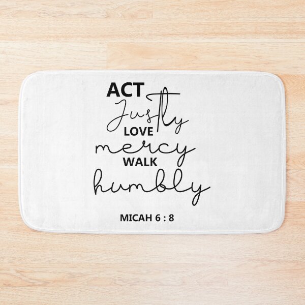 Item preview, Act Justly Love Mercy Walk Humbly | Micah 6:8 | Bible Verse designed and sold by NobleForte.