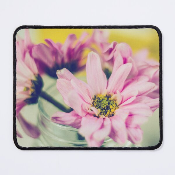Item preview, Vintage Pink Flower Arrangements in Glass Jar designed and sold by MyArt23.
