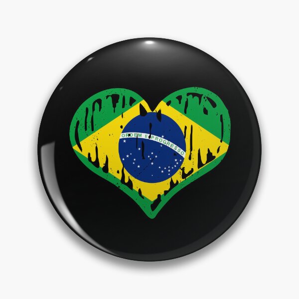 Artikelvorschau, Brazil Flag Heart Love entworfen und verkauft von rafaeltto.