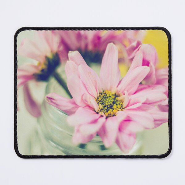 Item preview, Vintage Pink Flower Arrangements in Glass Jar designed and sold by MyArt23.