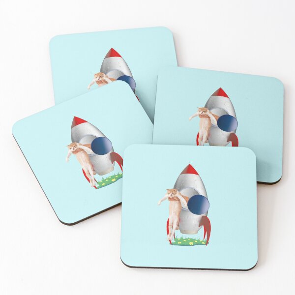 Item preview, Cats Not Allowed In Rocket (Orange Kitty) designed and sold by leBoosh-Designs.