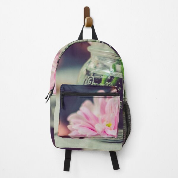 Item preview, Vintage Pink Flower Arrangements in Glass Jar designed and sold by MyArt23.