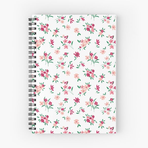 Item preview, White & Pink Ditsy Floral designed and sold by StudioPosies.