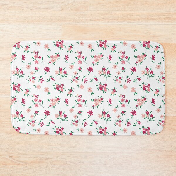 Item preview, White & Pink Ditsy Floral designed and sold by StudioPosies.
