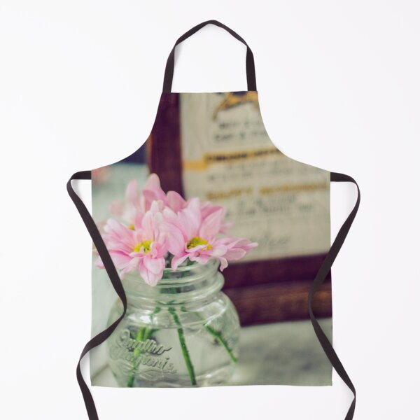 Item preview, Vintage Pink Flower Arrangements in Glass Jar designed and sold by MyArt23.