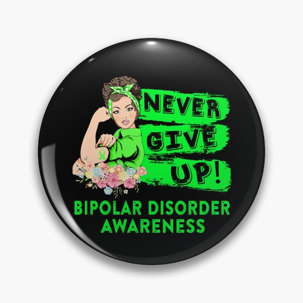 Item preview, Bipolar Disorder Warrior - Never Give Up! - Support Bipolar Disorder Warrior Gifts designed and sold by whlrcheryl.