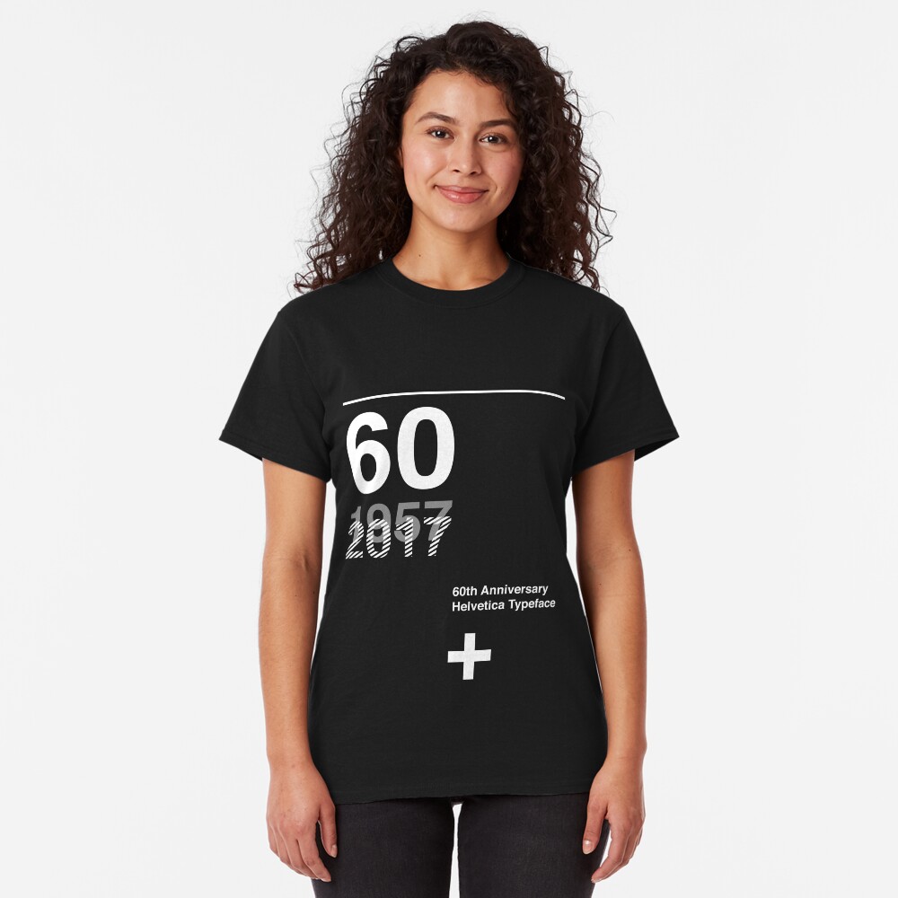 60th Anniversary Helvetica Typeface Classic T-Shirt