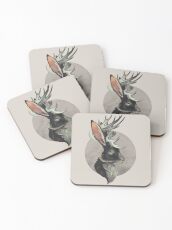 Jackalope Coasters