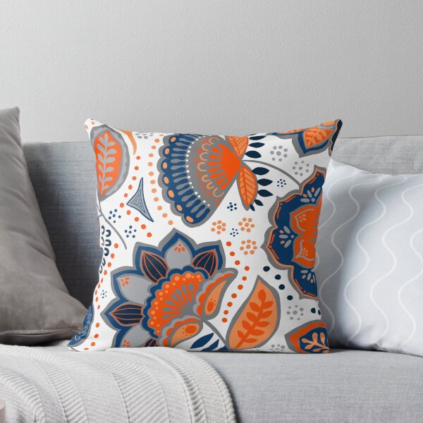 Item preview, blue and orange garden designed and sold by briegot.