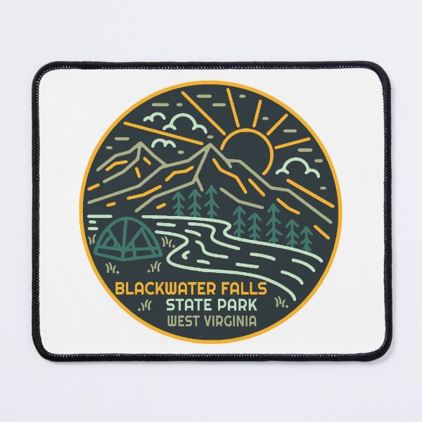 Item preview, Blackwater Falls State Park Mountain Drawing Logo designed and sold by VanyaKar.