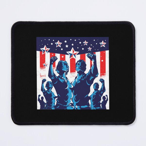 Item preview, American Flag Vintage Revolution Protest Crowd  designed and sold by GregorySm18789.