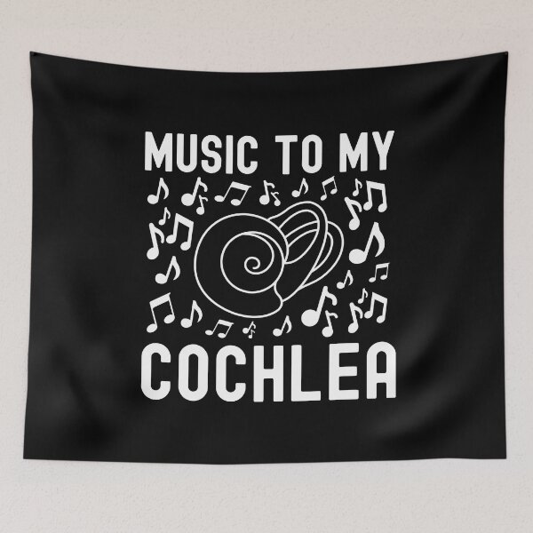 Item preview, Music To My Cochlea - Hearing, Ear, Stapes, Incus, Speech Therapist, Audiologist, Music To My Ears, Tympanic Membrane, Ear Drum, Inner Ear, Malleus, Cochlea Implant designed and sold by jadedscientist.