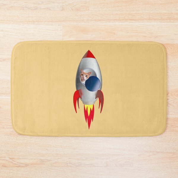 Item preview, Funny Rocket Kitty (Orange Kitty) designed and sold by leBoosh-Designs.