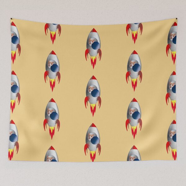 Item preview, Funny Rocket Kitty (Orange Kitty) designed and sold by leBoosh-Designs.