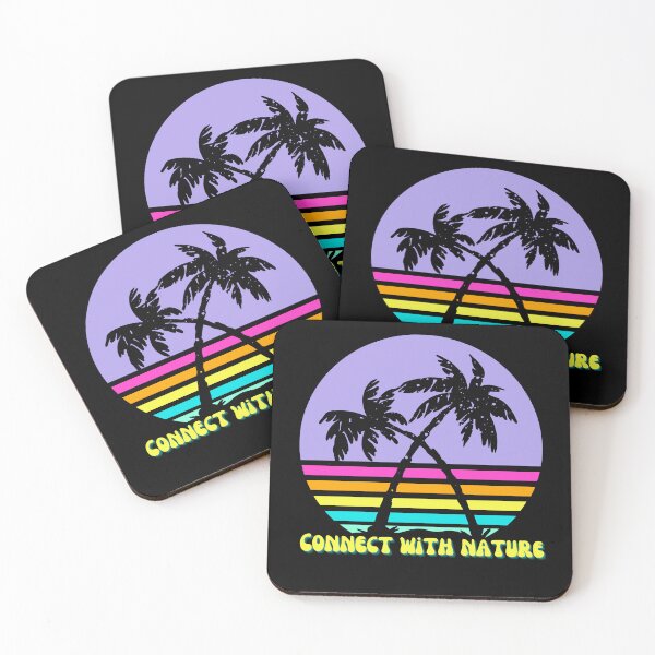 Item preview, Connect With Nature - Vintage Tropical Sunset, Island Time, Endless Summer, Sunset Chaser  designed and sold by Sun Sand & Sea Art.
