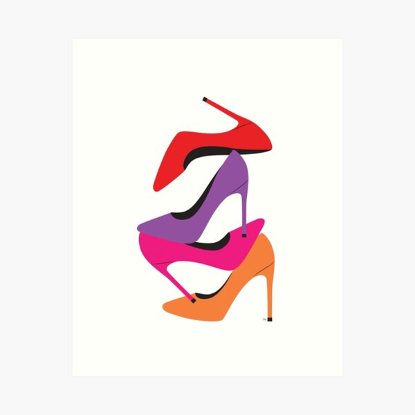 Bright Heels Art Print