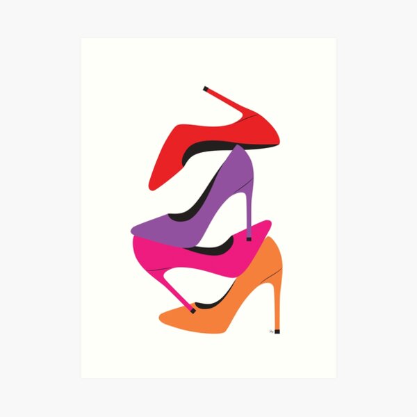 Bright Heels Art Print