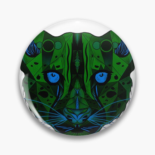 Item preview, Guepardo verde y azul Cheetah designed and sold by TranquiloSix.