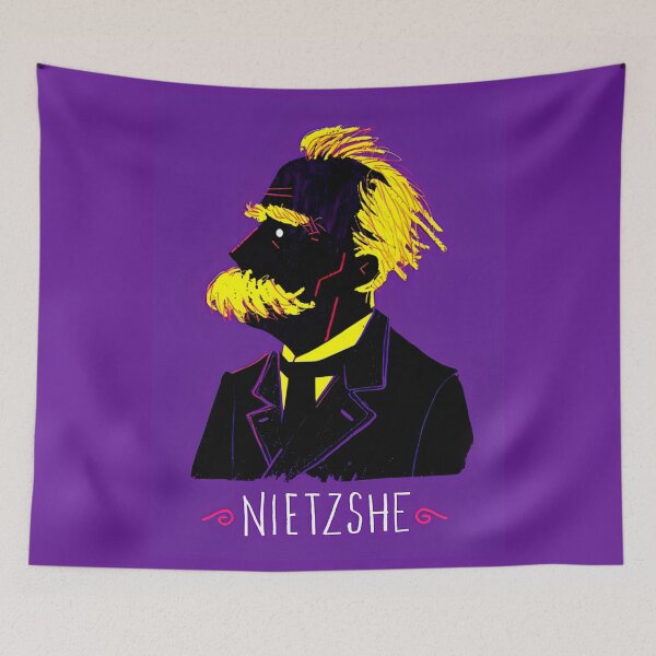 Item preview, Friedrich Nietzsche purple designed and sold by deztees.