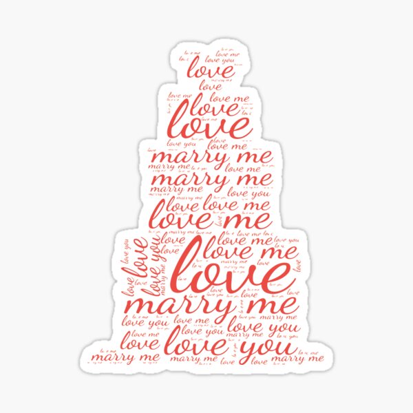 "Will You Marry Me Emoji" Sticker for Sale by SAFREN | Redbubble