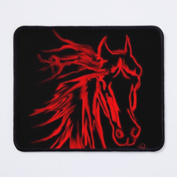 Item preview, Red Horse on a black background designed and sold by RemieJames.
