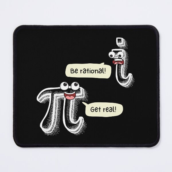 Item preview, Be Rational Get Real | Funny Comic | White on Black designed and sold by HappyHowler.