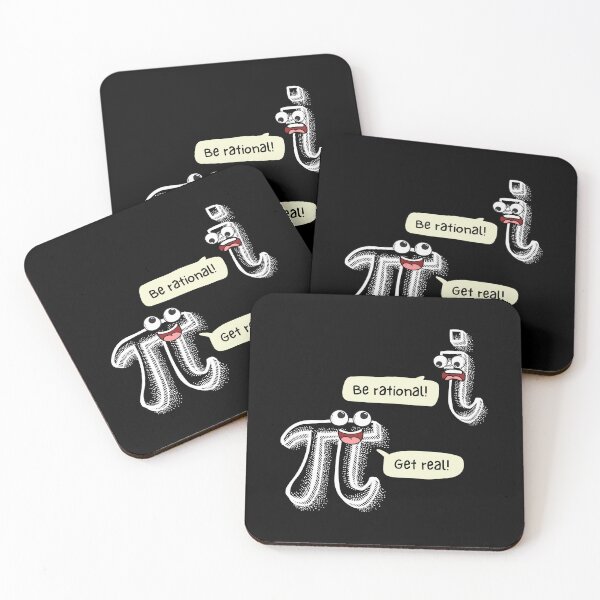 Item preview, Be Rational Get Real | Funny Comic | White on Black designed and sold by HappyHowler.