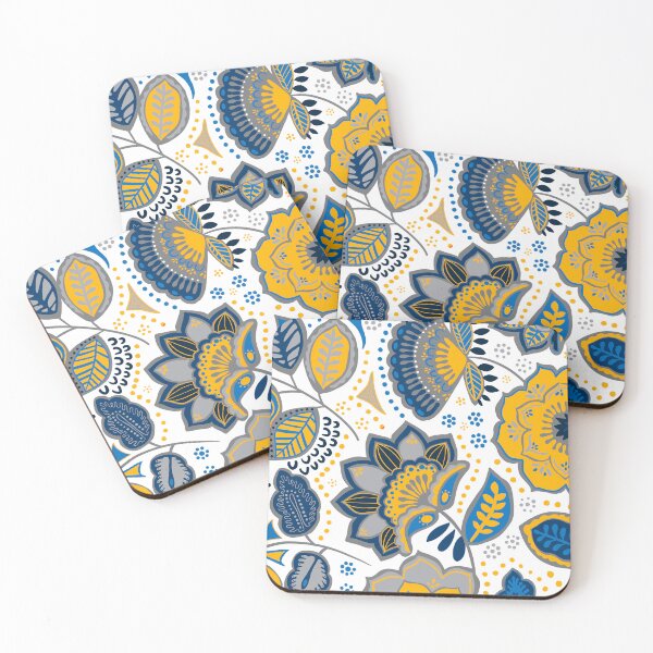 Item preview, blue and gold garden designed and sold by briegot.