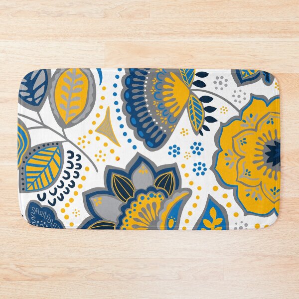 Item preview, blue and gold garden designed and sold by briegot.