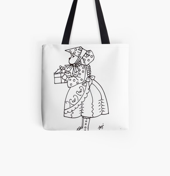 Little bonnet girl All Over Print Tote Bag