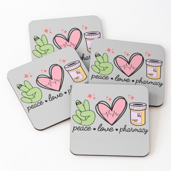Item preview, peace love pharmacy, pt life, phamacy tech, phamacist gift designed and sold by taby2you.