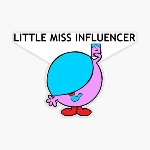 Little Miss Can You Play Bad Bunny Mr.men Sticker Custom 