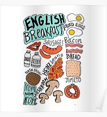 English Breakfast Poster