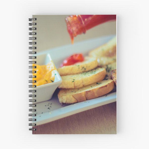 Item preview, Breakfast meal, Garlic Bread and Cream Cheese With Chilli Sauce designed and sold by MyArt23.