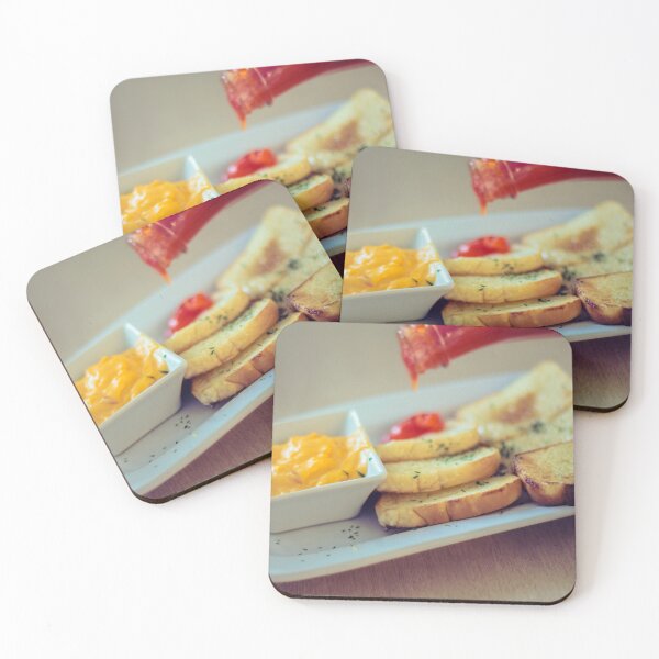 Item preview, Breakfast meal, Garlic Bread and Cream Cheese With Chilli Sauce designed and sold by MyArt23.