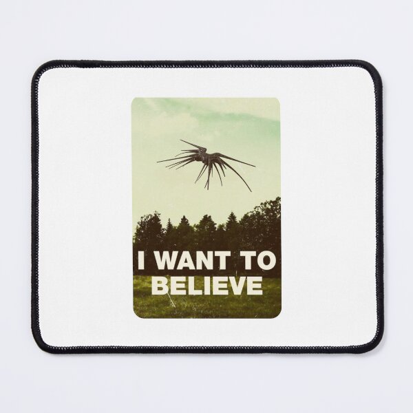 Item preview, I Want to Belive - UFO - White - Sci-Fi designed and sold by Fenay Designs.
