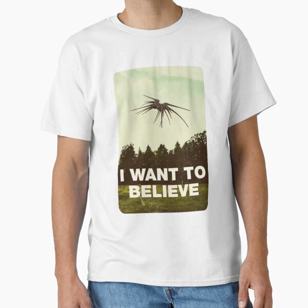 Item preview, I Want to Belive - UFO - White - Sci-Fi designed and sold by Fenay Designs.