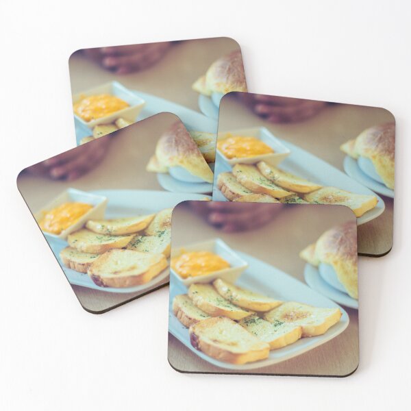 Item preview, Breakfast meal, Garlic Bread and Cream Cheese With Chilli Sauce designed and sold by MyArt23.